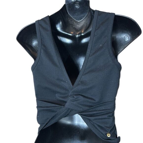 Spiritual Gangster Black Twist Crop Top - Picture 4 of 5